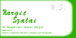 margit szalai business card